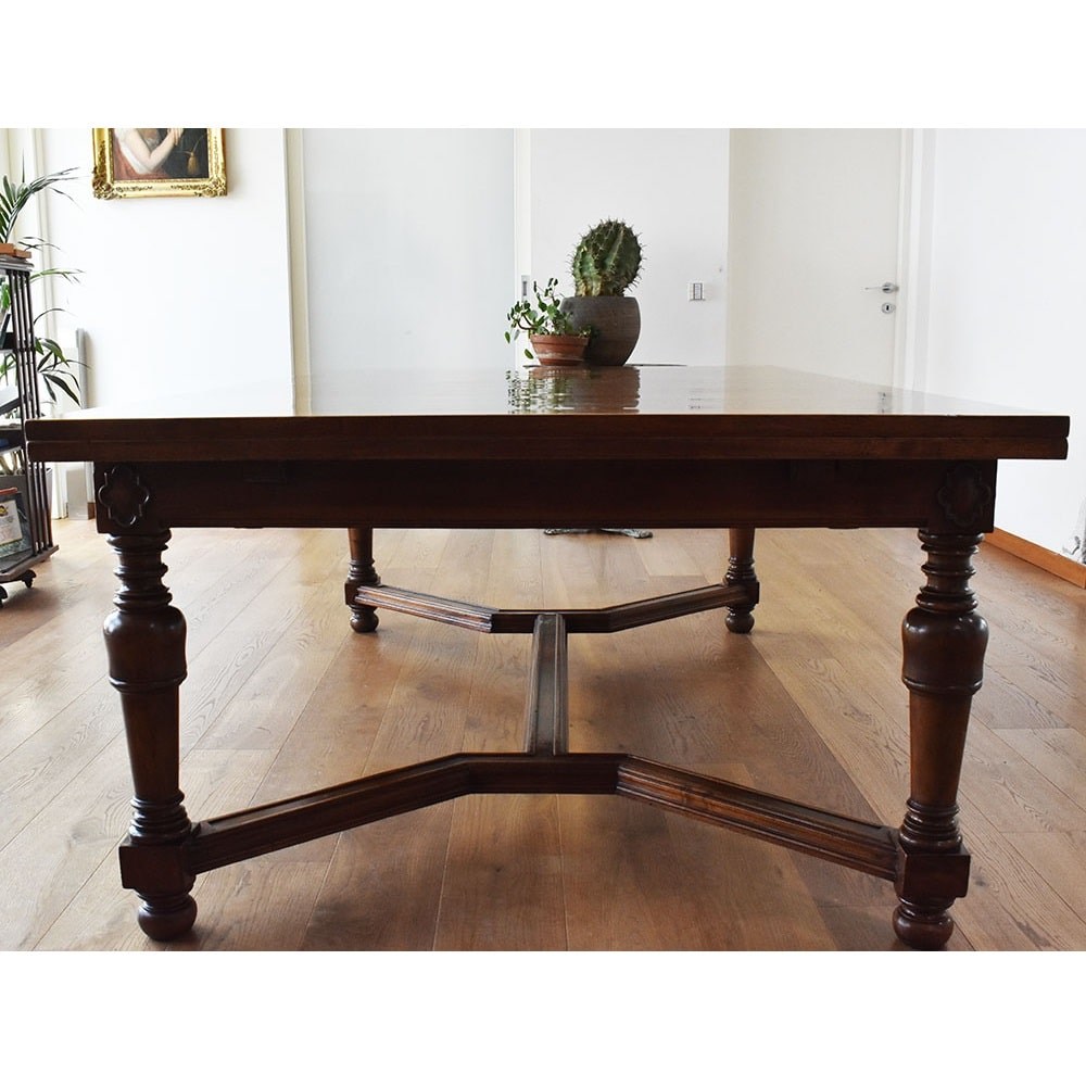 TAV36 1 large antique furniture table extensible walnut table 19th century.jpg